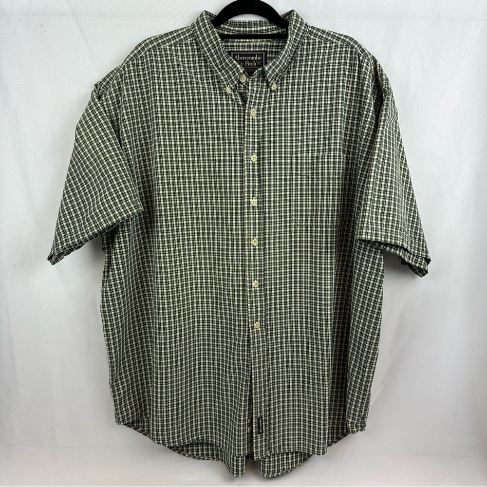 Abercrombie & Fitch Short Sleeve Button Down Men’s Shirt Size XXL